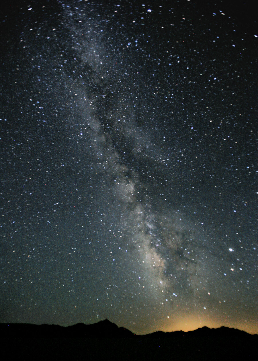 Milky Way galaxy and VLT laser, ESO